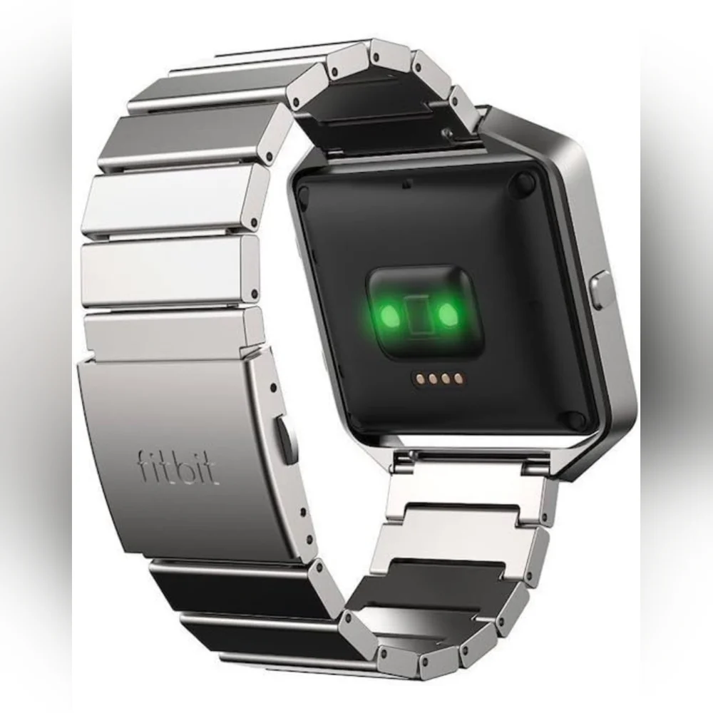 Fitbit Silver Metal Watch Band Blaze
